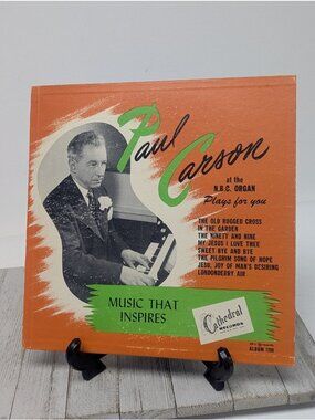 Paul Carson NBC Organ - 10" Red Vinyl Music That Inspires Chapel Records LP 1200